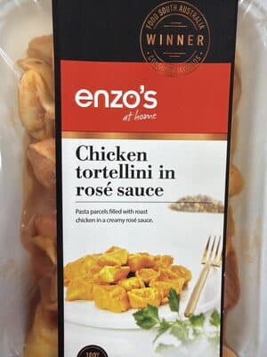 Chicken tortellini in rosé sauce