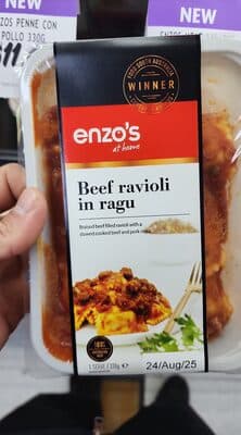 ENZOS BEEF RAVIOLI RAGU 330G