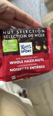 Dark Chocolate with Whole Hazelnuts