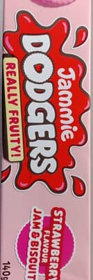 Strawberry flavour jam & biscuit