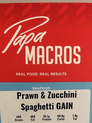 Prawn & Zucchini Spaghetti Gain