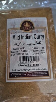 mild indian curry