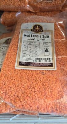 red lentil split