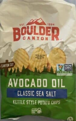 Avocado Oil Classic Sea Salt Kettle Style Potato Chips