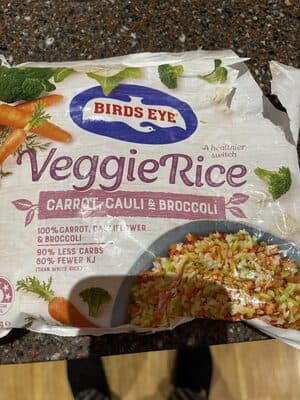 Australian Veggie Rice Carrot, Cauli & Broccoli