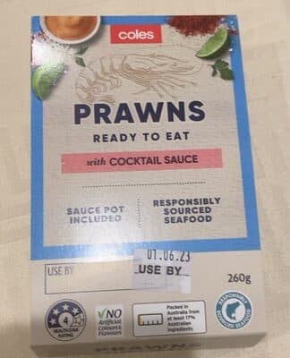Ready to eat prawns