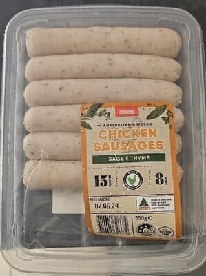 Chicken Sausages Sage & Thyme