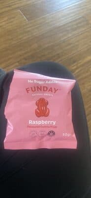 Raspberry Flavoured Gummy Frogs